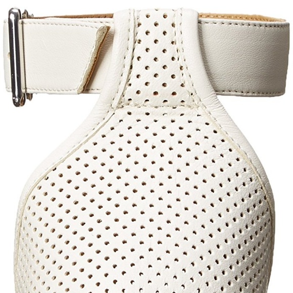 MARC JACOBS New Wedge Perforated Lamb Leather Pump Ankle Strap Espadrille๐HP๐ - Picture 8 of 9